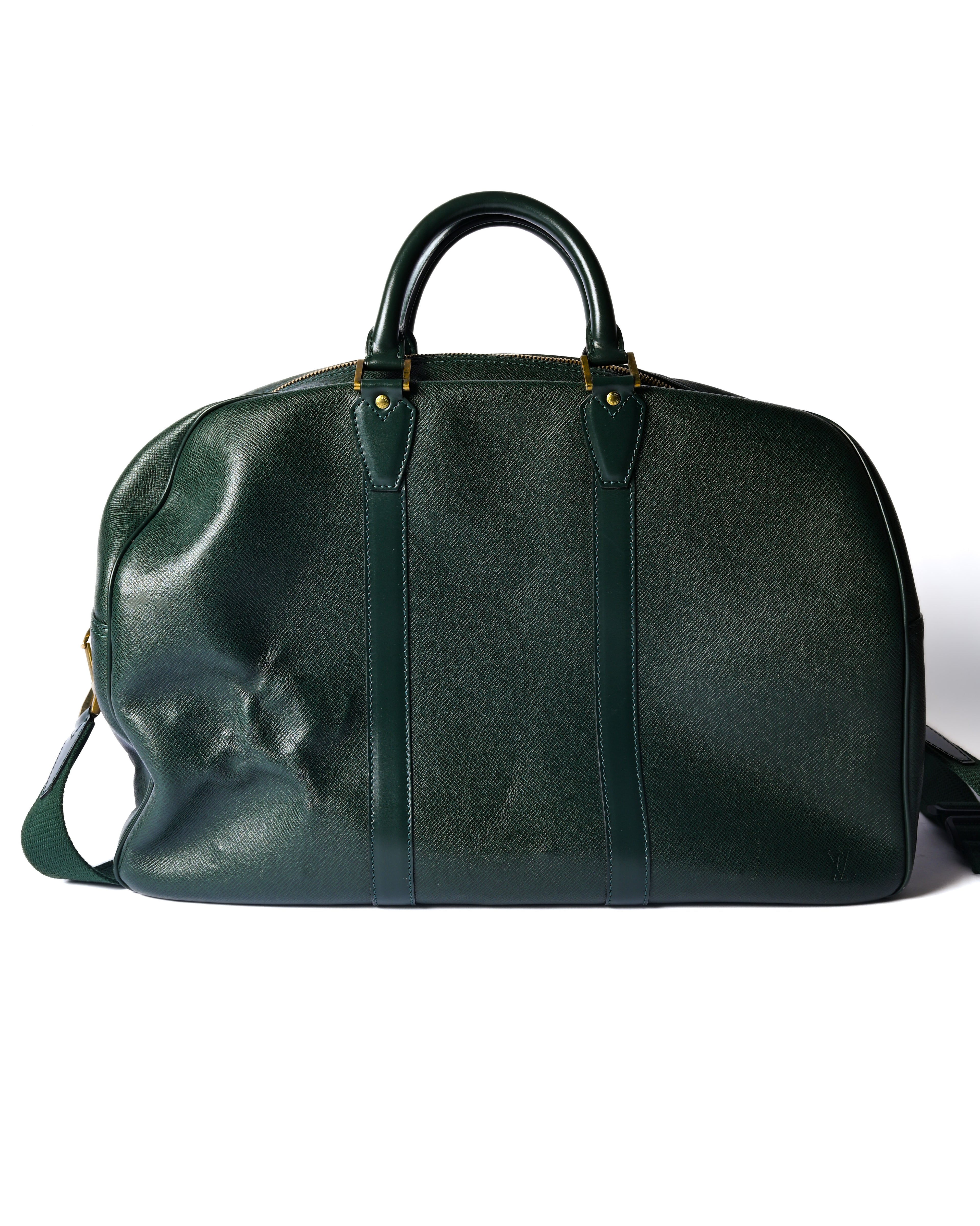 LOUIS VUITTON/ “Taiga Kendall GM” 2 Way Big Boston Bag Green