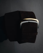 "Christian Dior" Late 80s-Early 90s suede and calf leather wide belt
