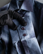 Vintage wrinkled unevenly dyed shirt