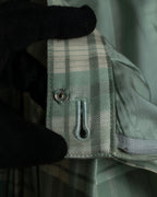 "BURBERRYS" Mint green check pattern skirt type set up