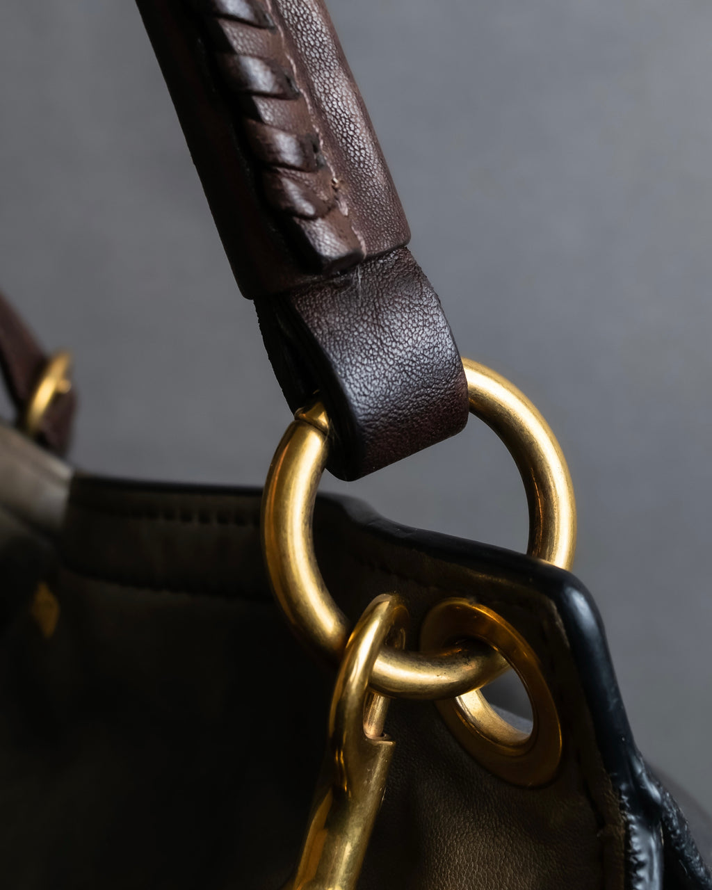 "MIU MIU" Overflap gold Parts design 2-way bag