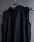 "MAISON MARGIELA" 16AW Deep tuck design sleeveless dress