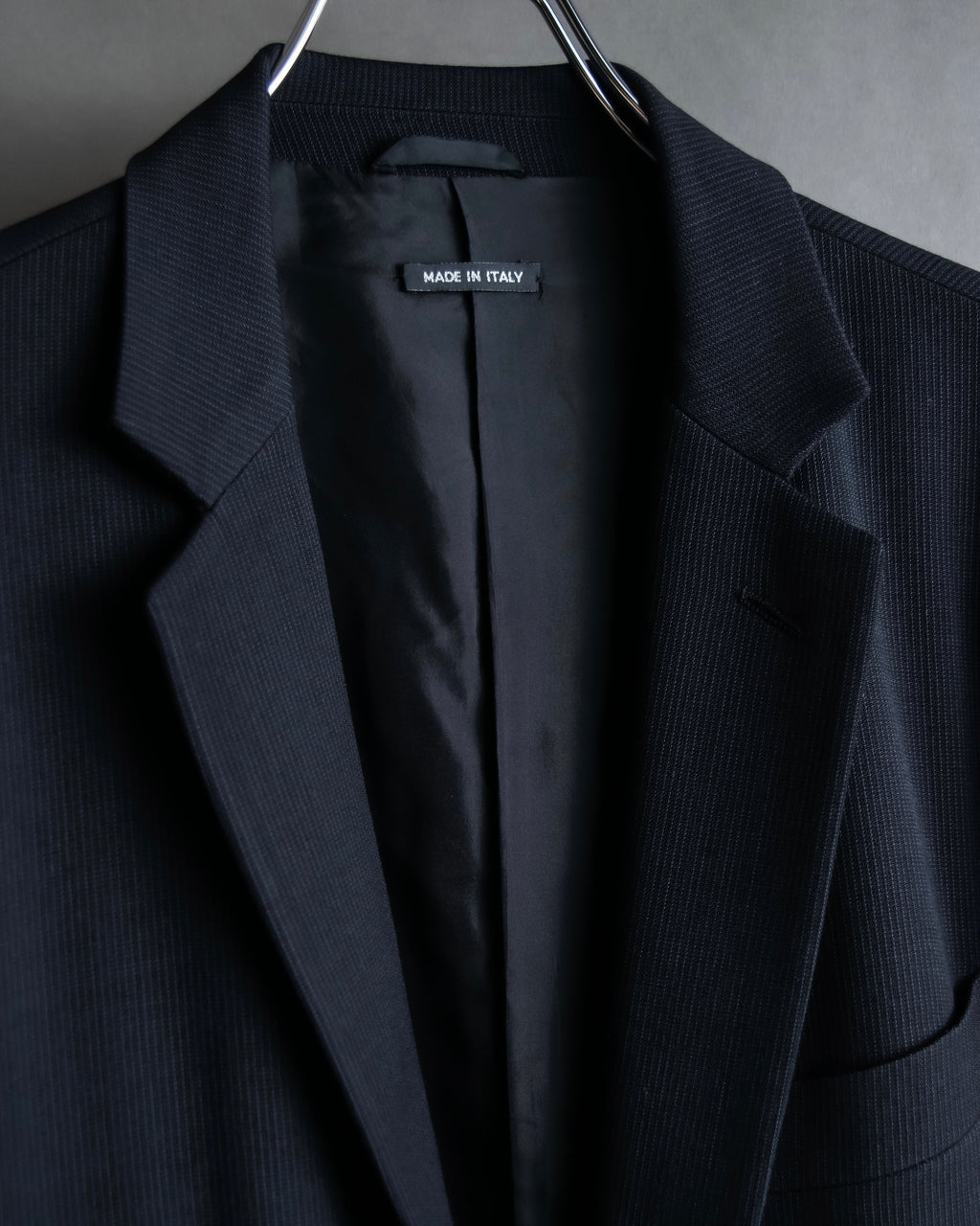 "GIORGIO ARMANI" Beautiful drape navy wool set up