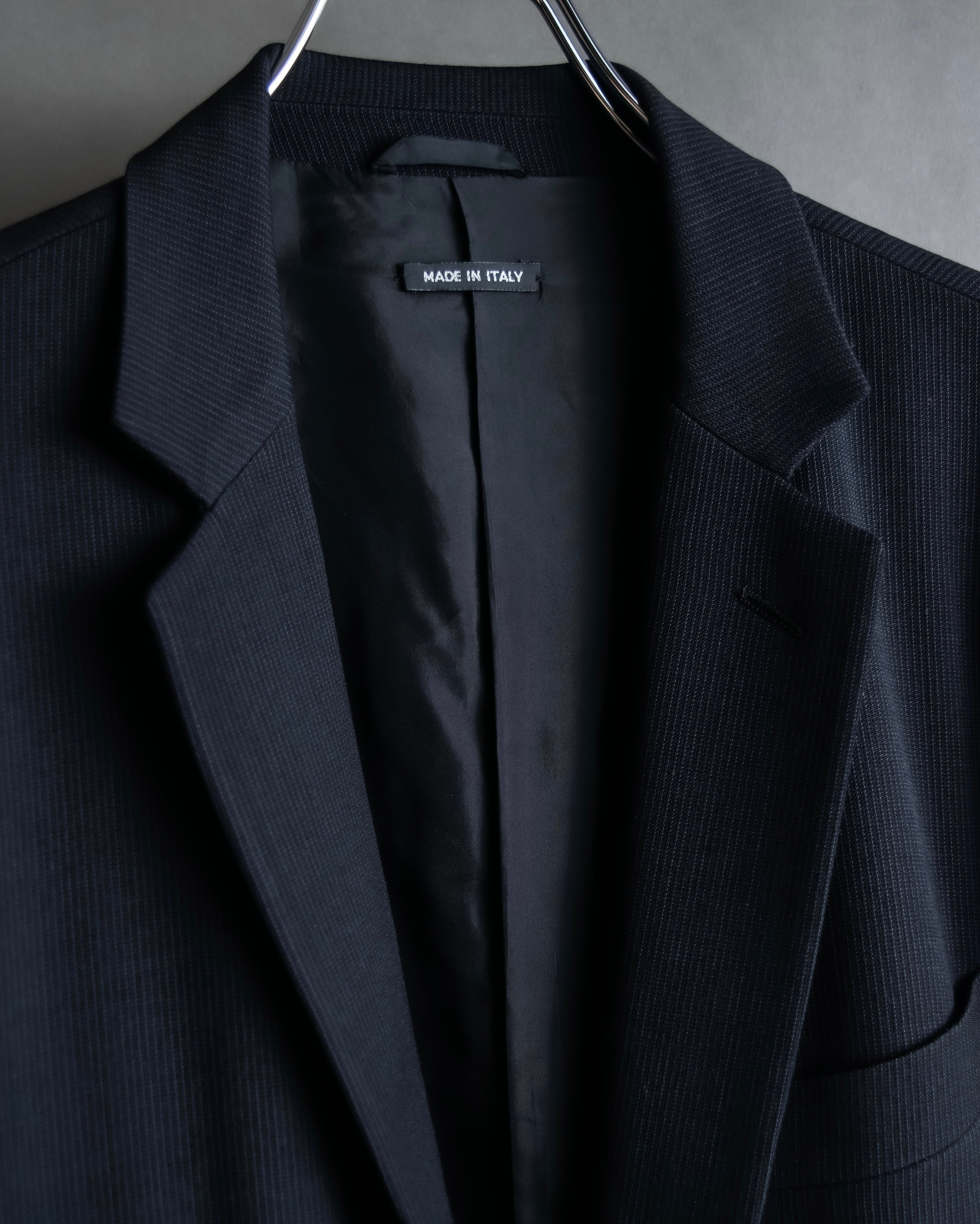 "GIORGIO ARMANI" Beautiful drape navy wool set up