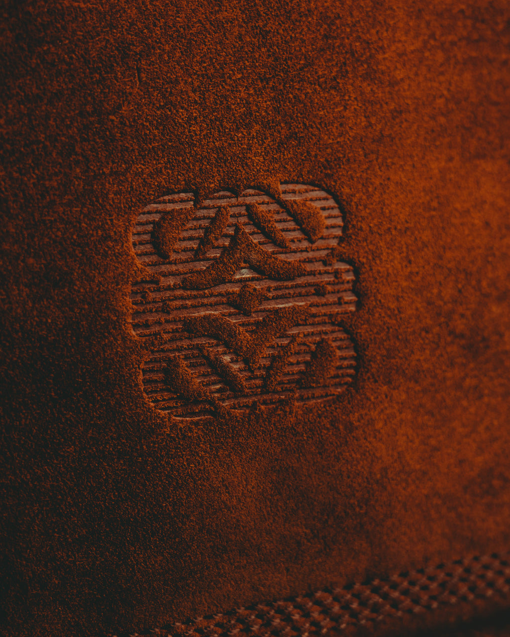-SPECIAL- “LOEWE” 80’s-90’s embossed anagram suede shoulder bag