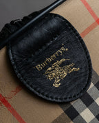 "BURBERRYS" Nova check canvas boston bag