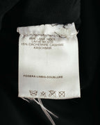 "FENDI" 90's Black wool cashmere long coat