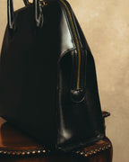 "Salvatore Ferragamo" 90's-00's Structured leather top handle bag