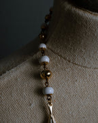 "BALENCIAGA" Leaf motif bijou santoire necklace