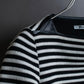 "T by Alexander Wang" Uniform striped ribbed knit pullover