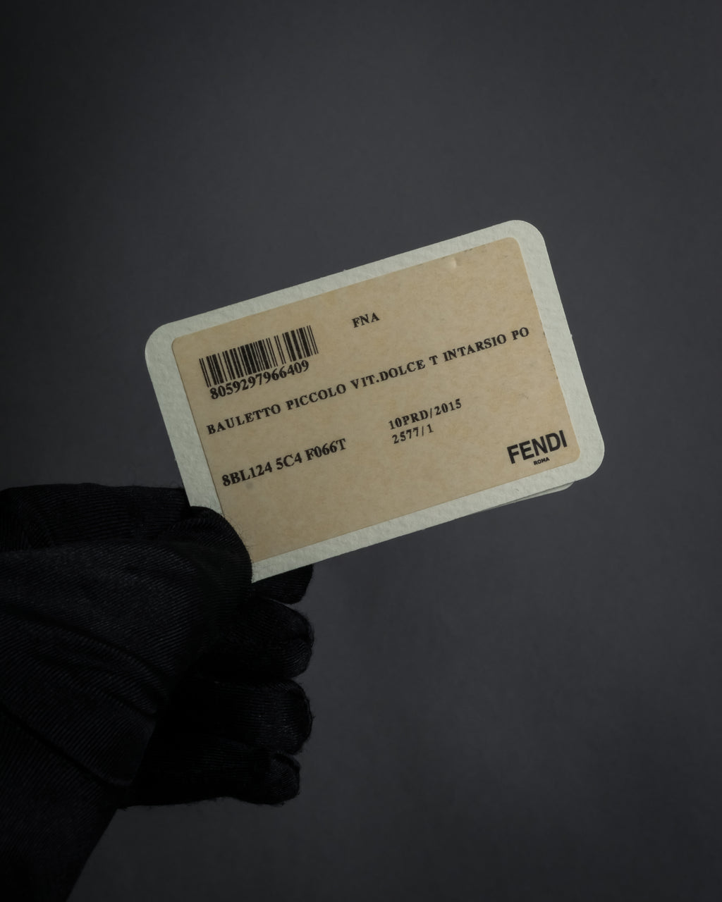 “FENDI” 2010’s Architectural grained leather 3Jours bag