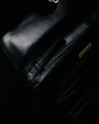 "Yves Saint Laurent" 80’s-90’s Lizard-embossed perforated leather shoulder bag