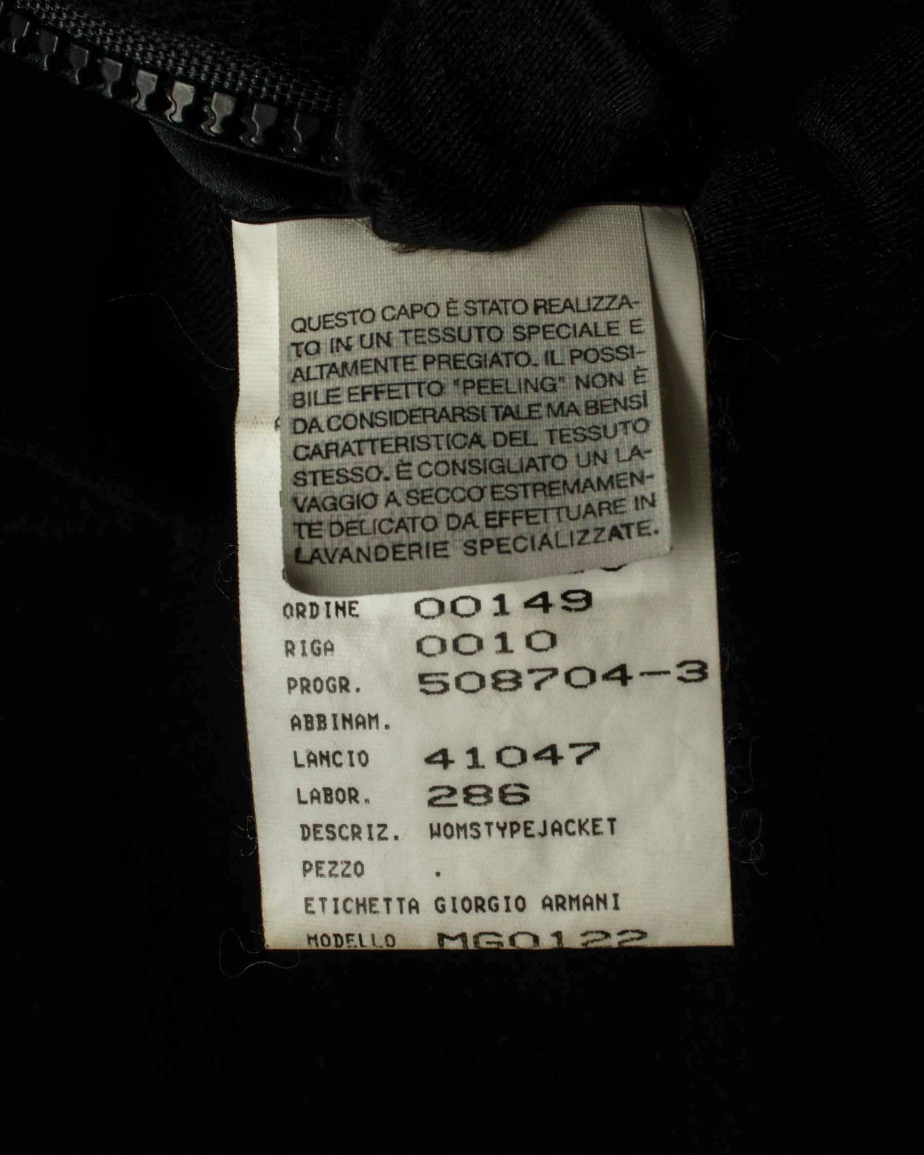 "GIORGIO ARMANI" Minimal design double zip-up jacket