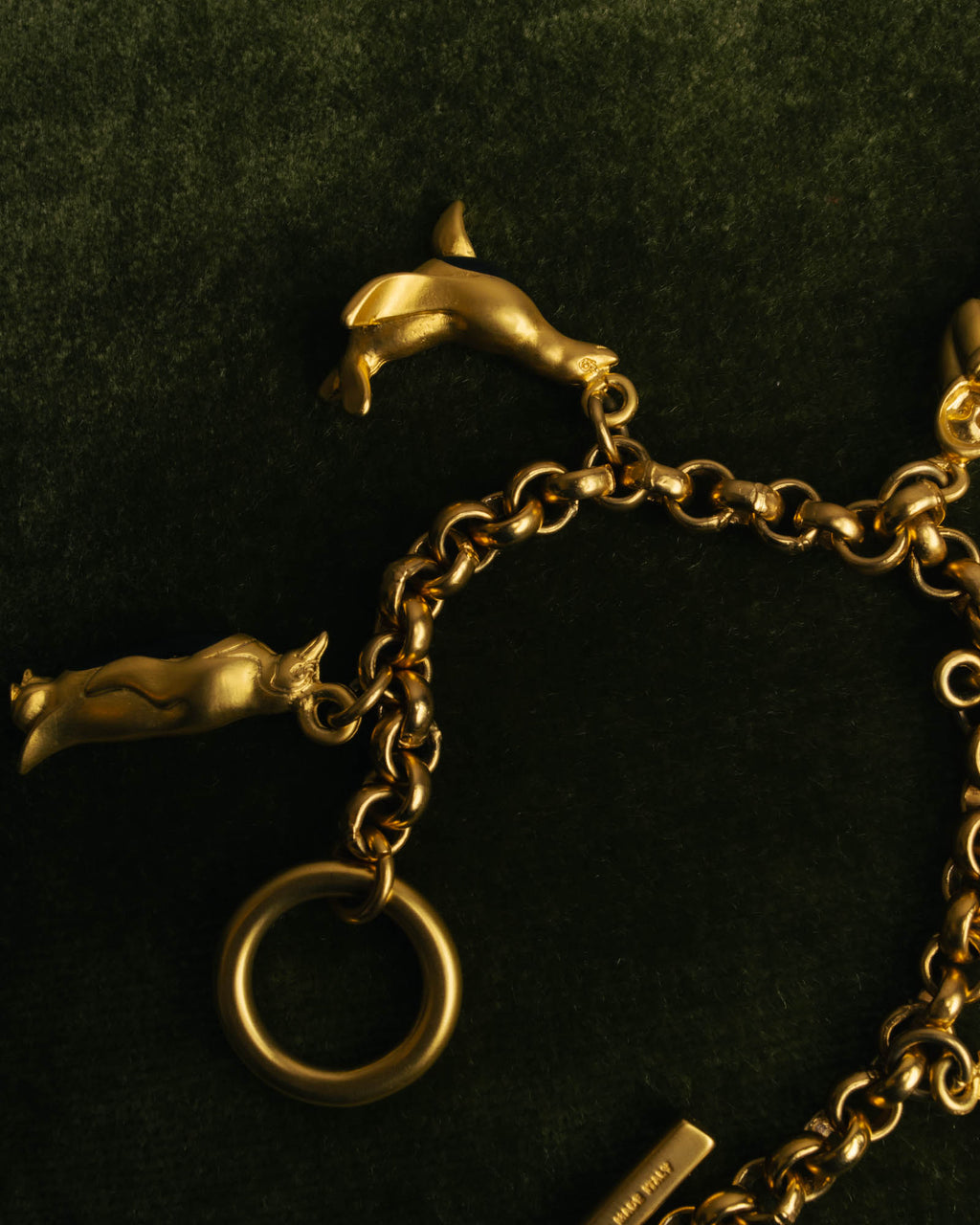 "Salvatore Ferragamo" 80's-90's Playful winter charm bracelet