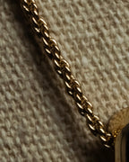 "Christian Dior" Arch motif top gold tone necklace