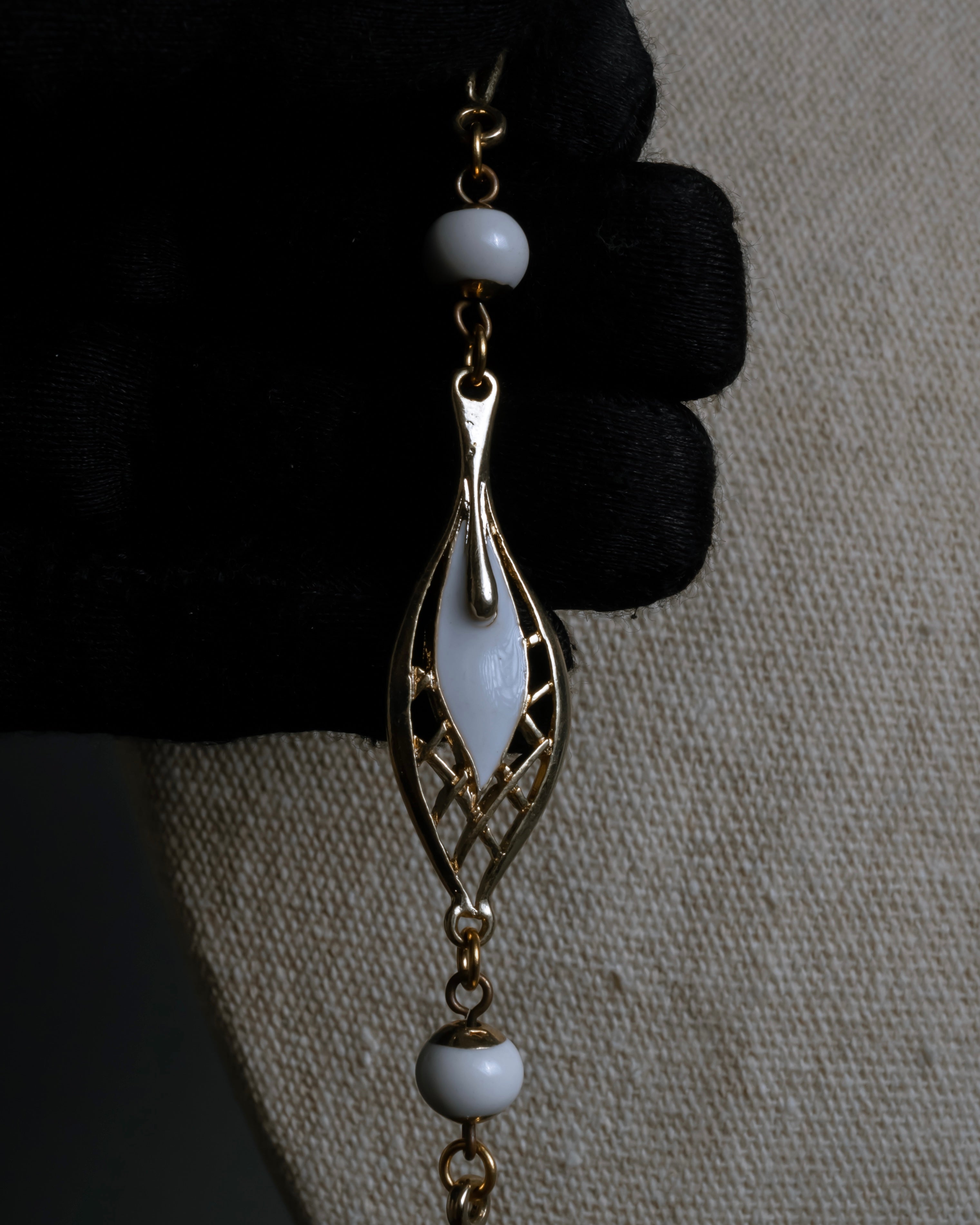 "BALENCIAGA" Leaf motif bijou santoire necklace