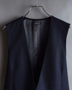 "GIORGIO ARMANI" Deep satin backed tailored wool vest