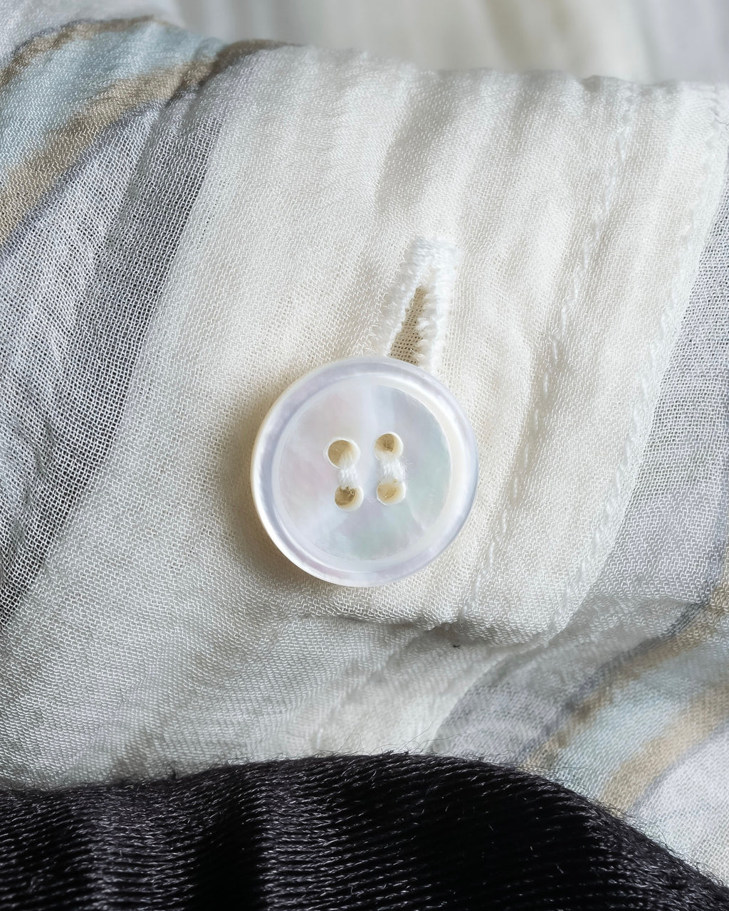 "HERMES" Margiela period abstract pattern shirt