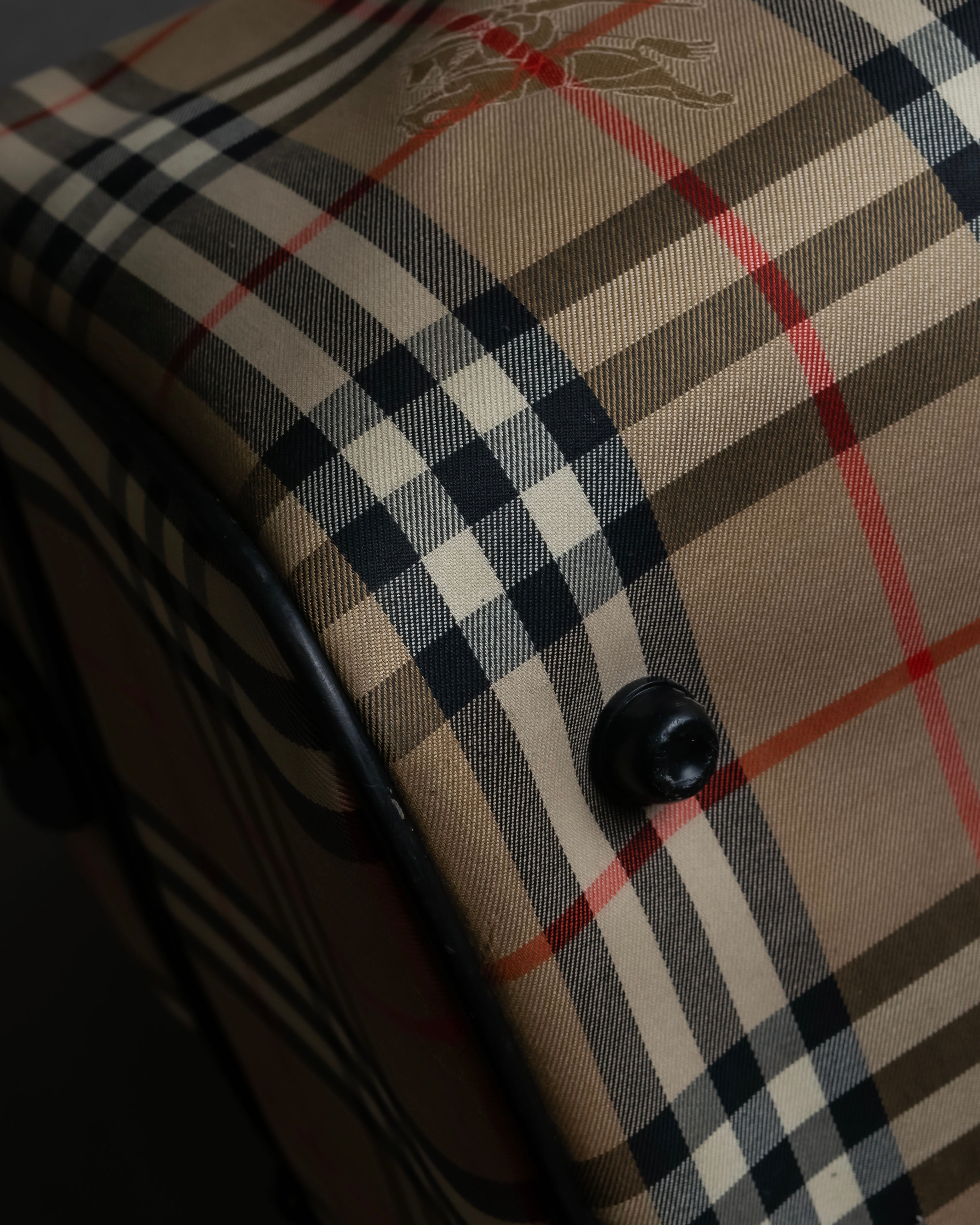 "BURBERRYS" Nova check canvas boston bag