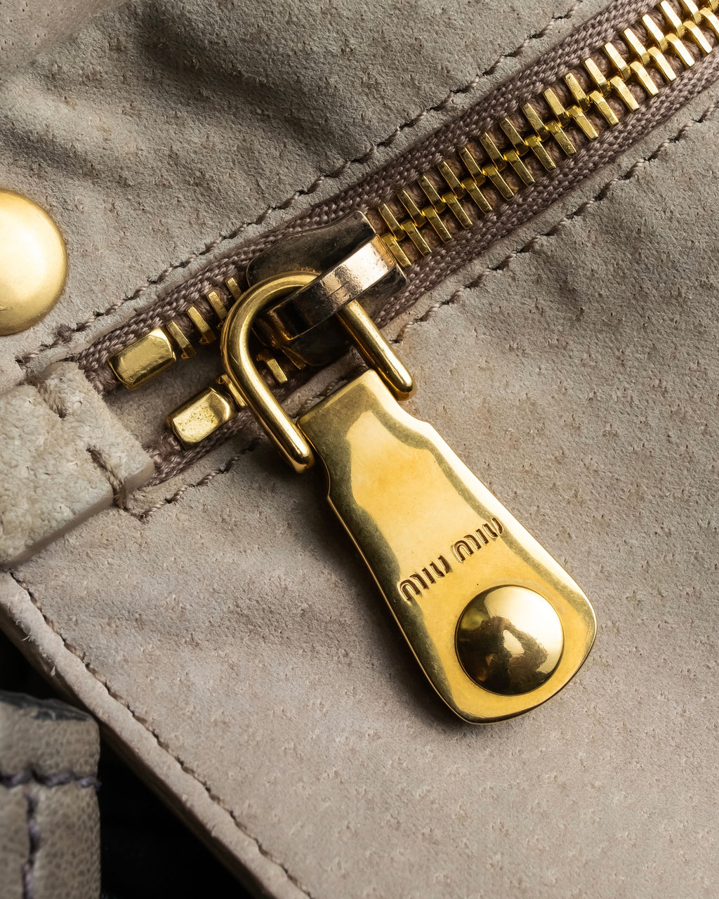 "MIU MIU" Overflap gold Parts design 2-way bag