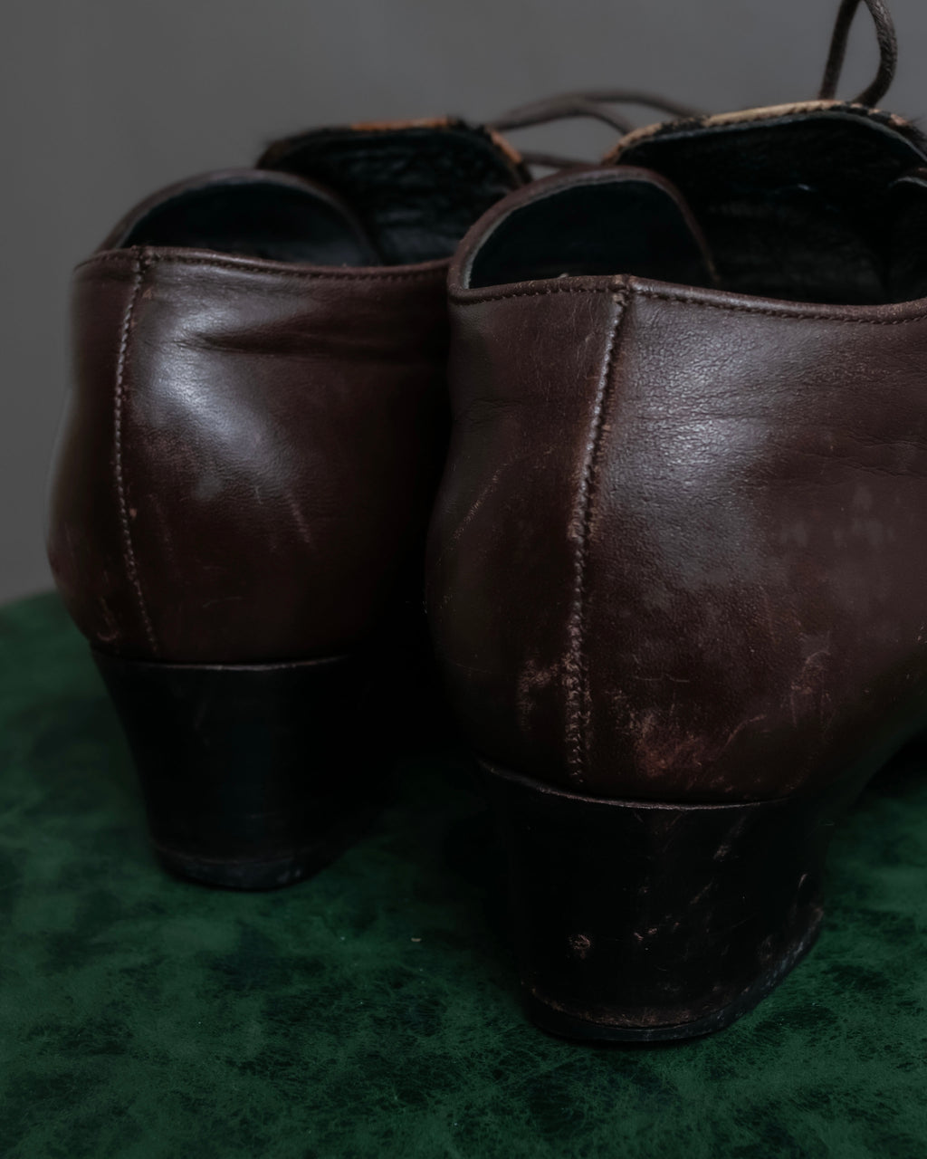 "Pinky&Dianne" Animal fur pattern lace-up heel shoes