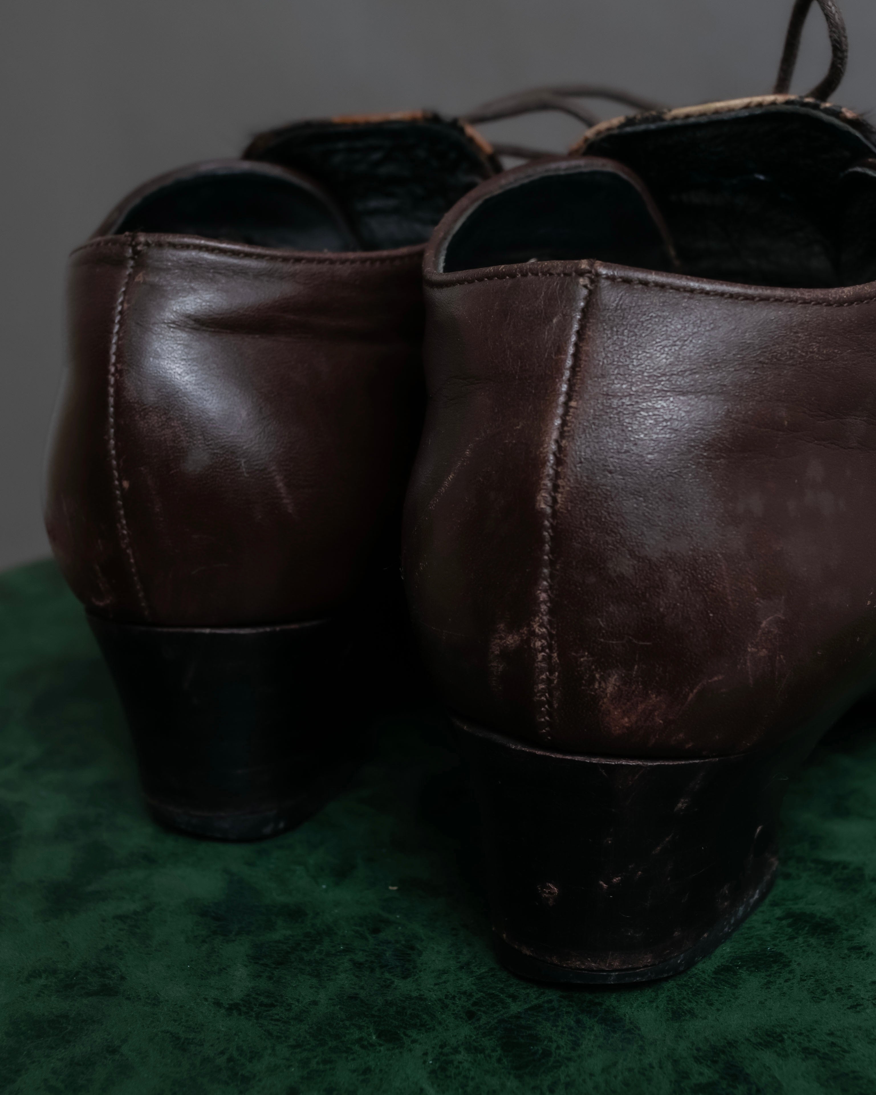 "Pinky&Dianne" Animal fur pattern lace-up heel shoes