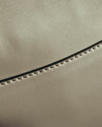 "Salvatore Ferragamo" 10's Bicolor leather chain shoulder bag