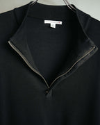 -MOOD Vintage Collections- 00’s Minimal black supima cotton knit