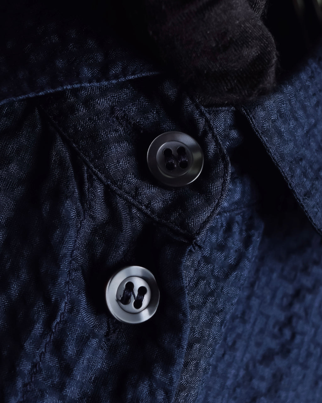 "GIORGIO ARMANI" Jacquard navy color shirt