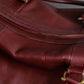 "Cartier" 2C logo engraved bordeaux color boston bag