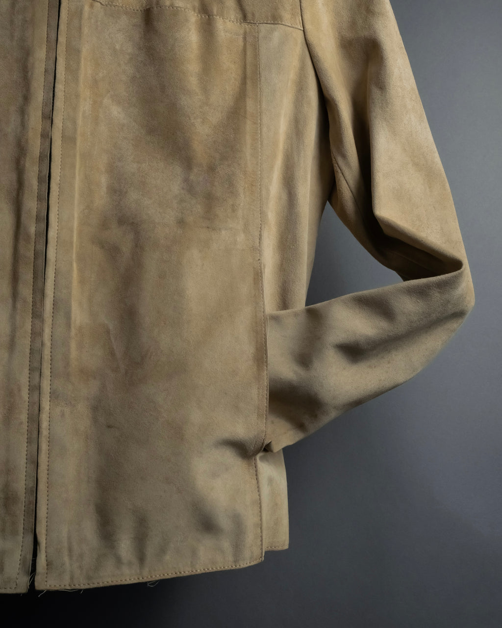 "GUCCI" Sand beige suede set up