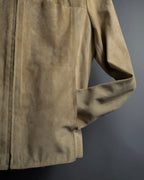 "GUCCI" Sand beige suede set up