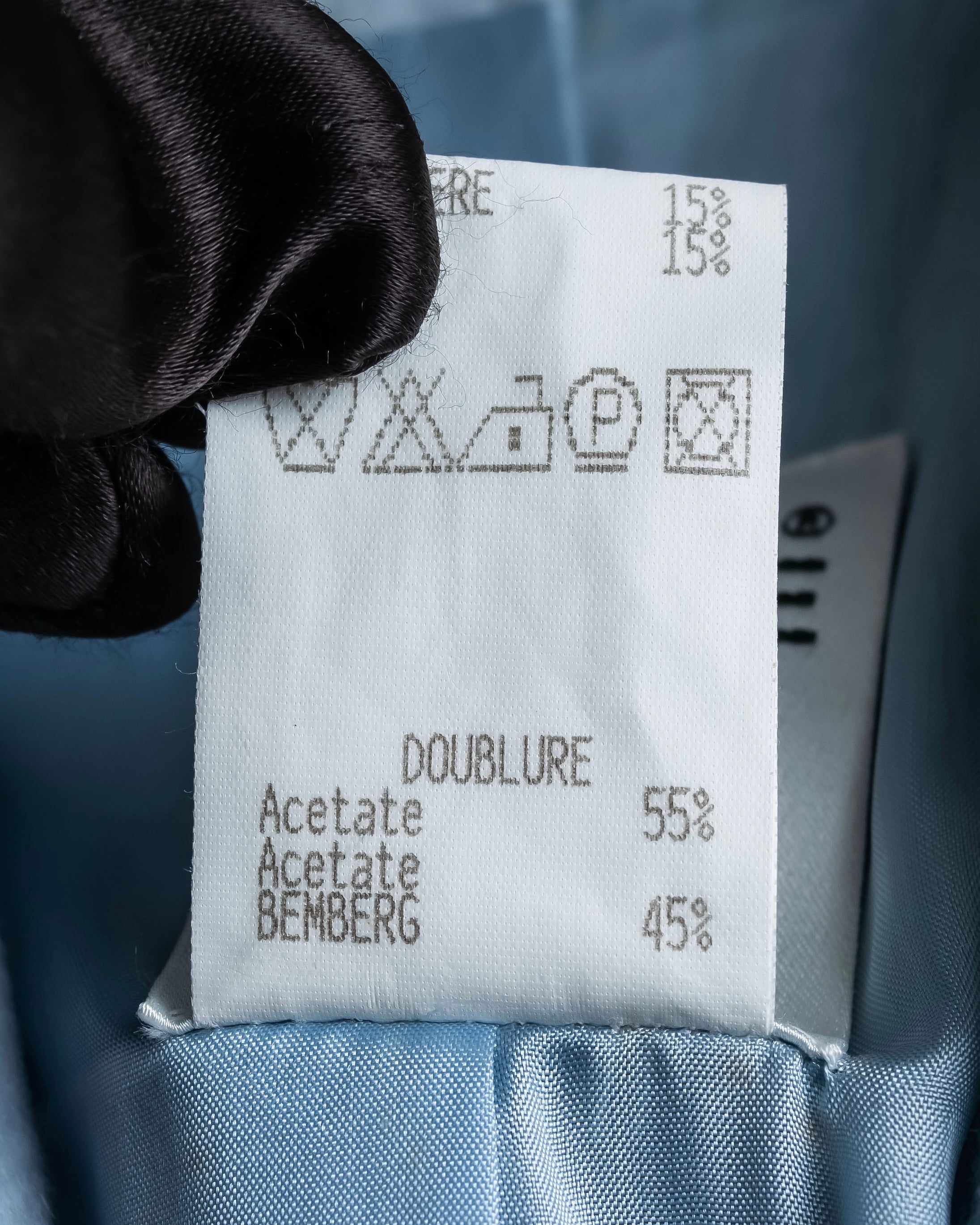 “CELINE “ beautiful shaped sky blue tailored jacket