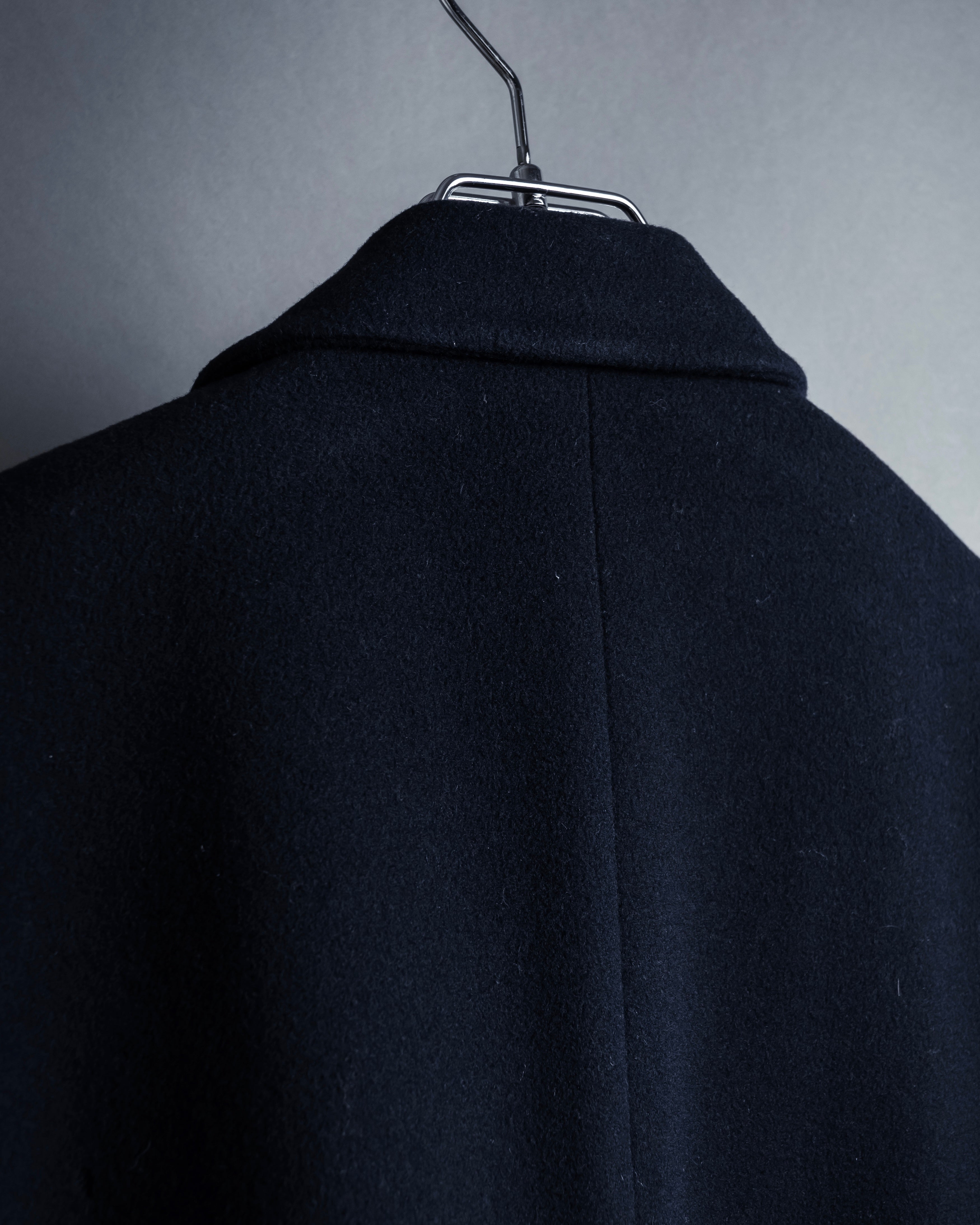 "STUDIO 0001 BY FERRE" Structured silhouette super long chester coat