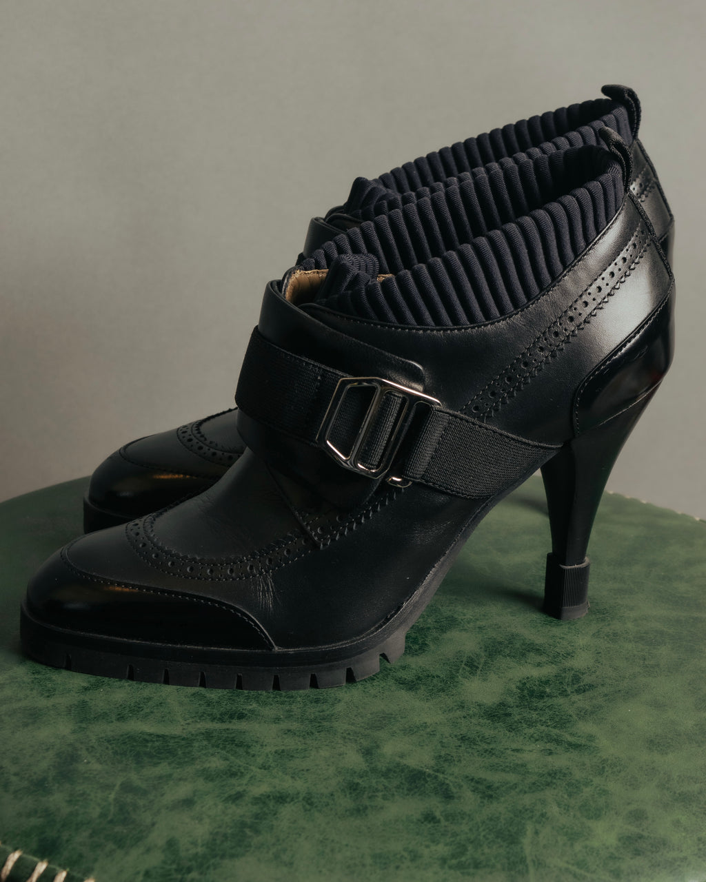 “HERMÈS” 2017-2022 Aw hybrid brogue sock ankle boots