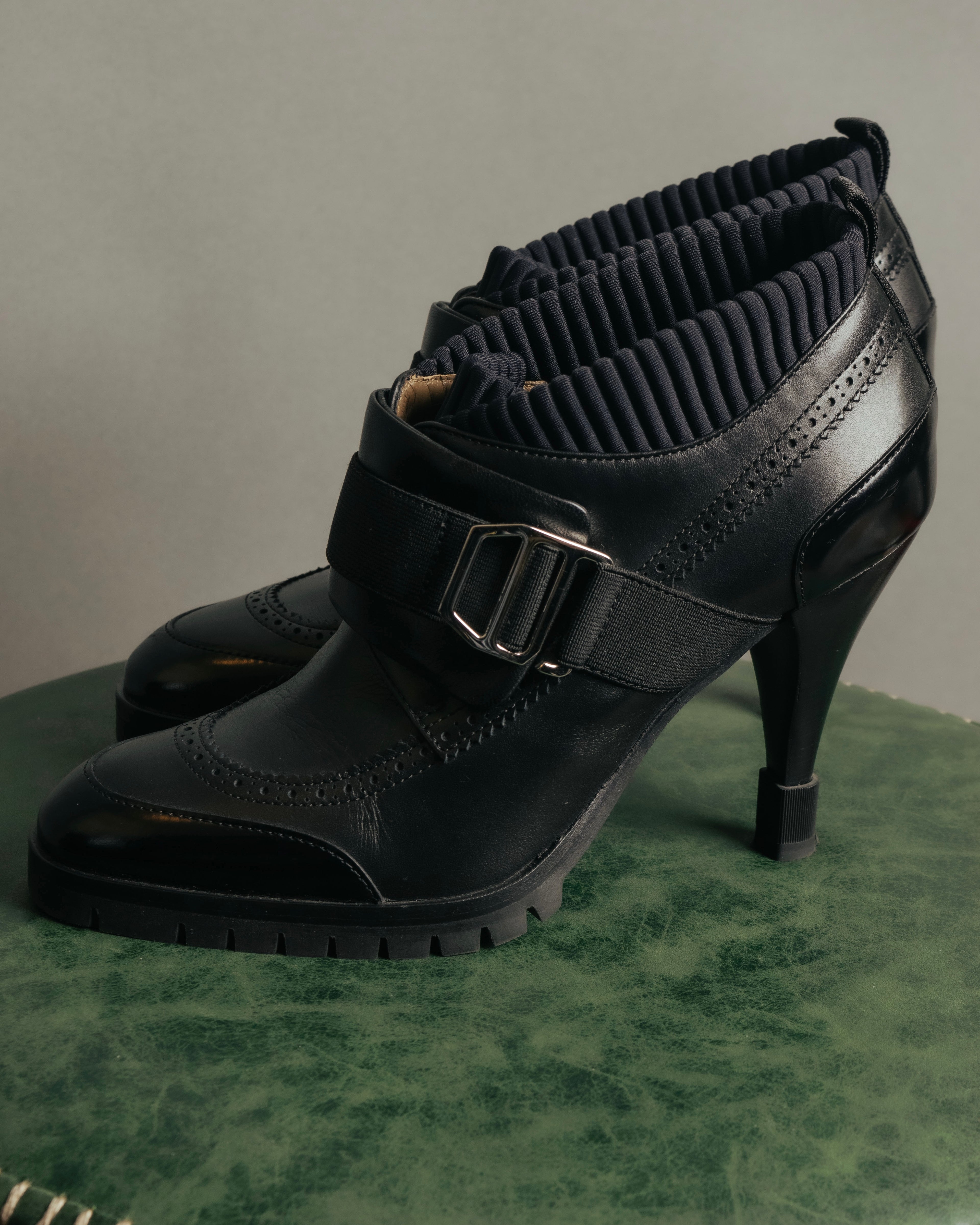 “HERMÈS” 2017-2022 Aw hybrid brogue sock ankle boots