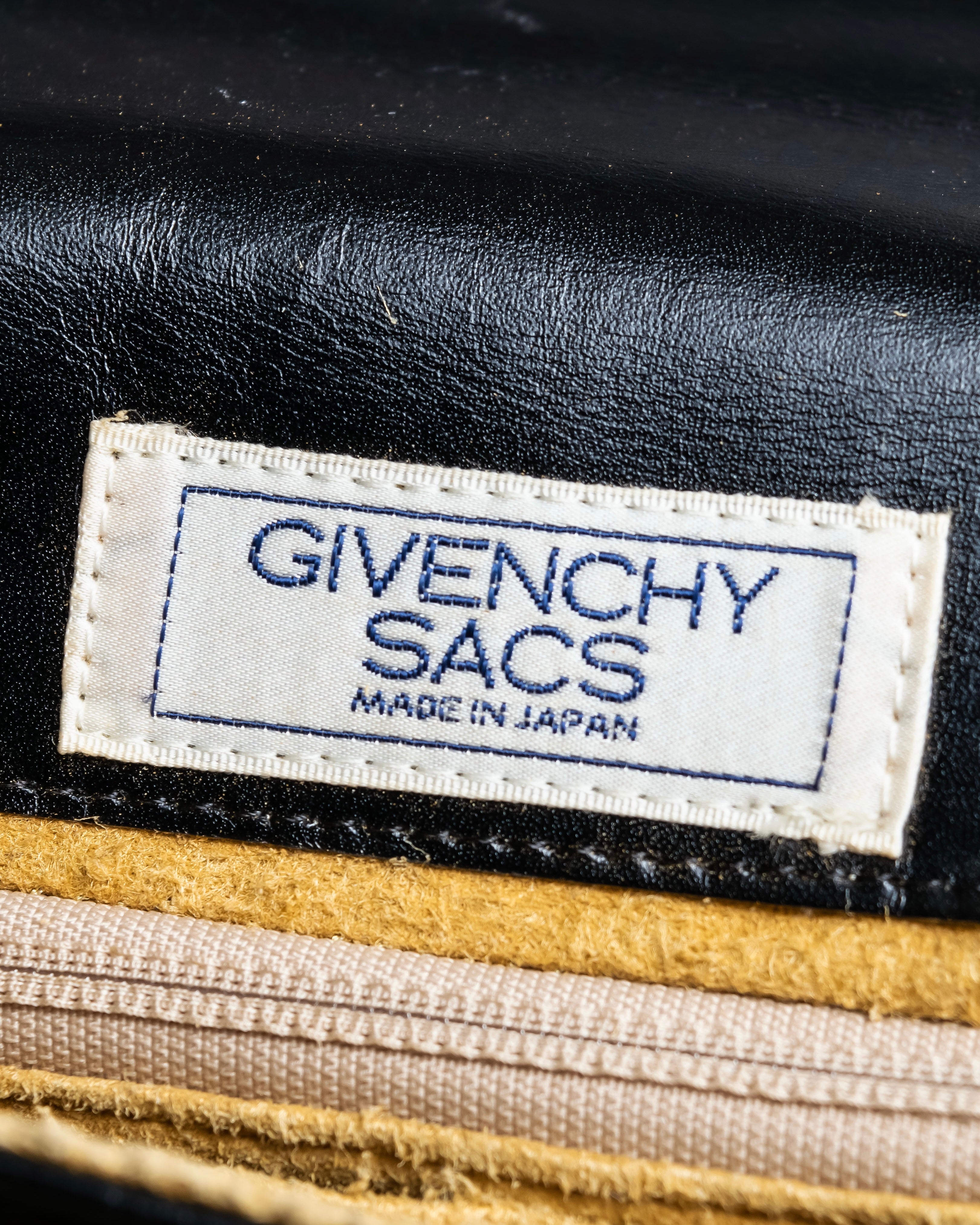 "GIVENCHY SACS" Logo parts design leather combination shoulder bag