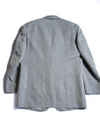 Carven/ Single Breasted 2B Herringbone Oversized Tailored Jacket Gray