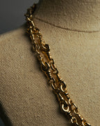 "Christian Dior" 80's-90's Gold tone chain necklace