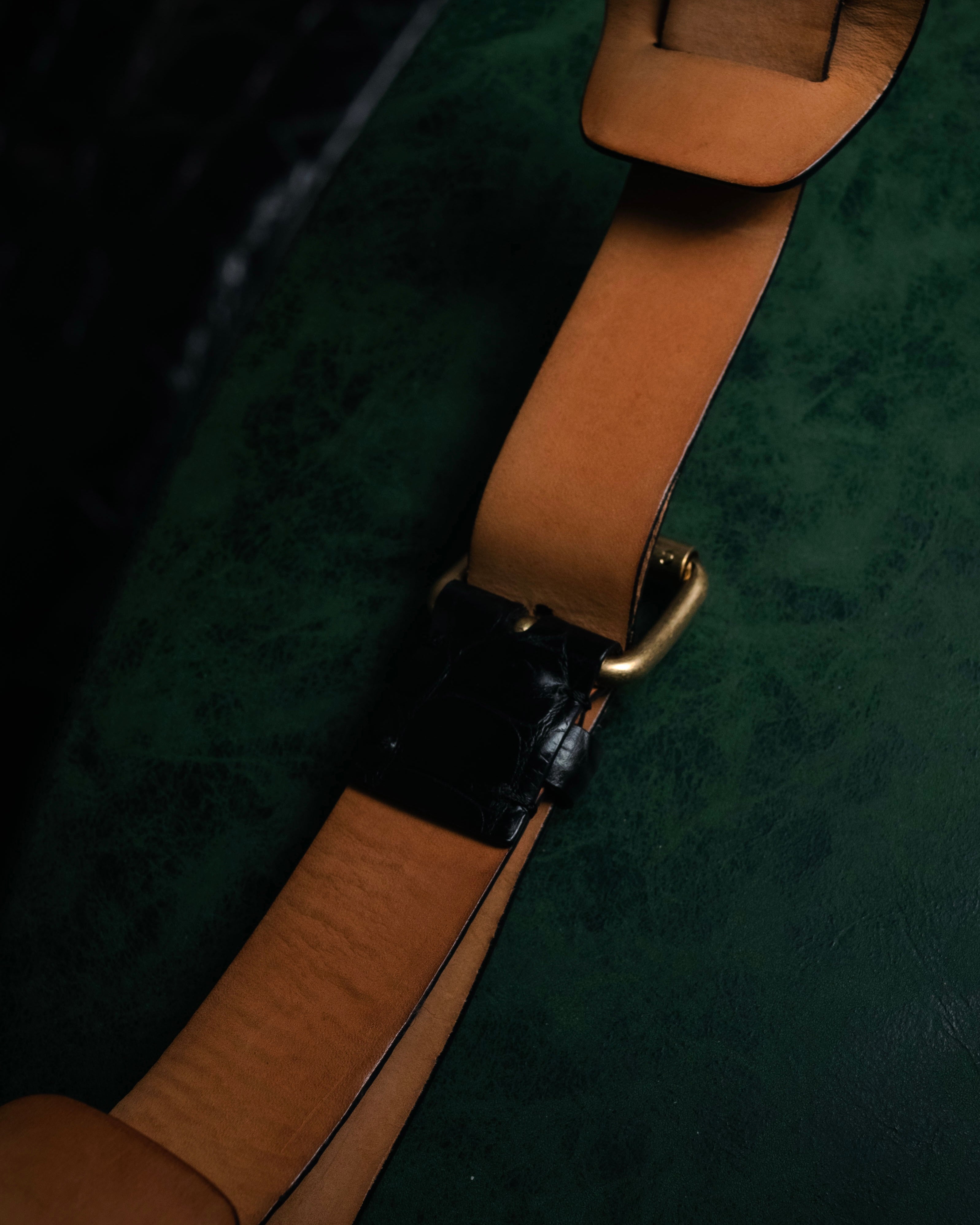 –SPECIAL– “CELINE” 18’s Croc embossed double wrap corset belt