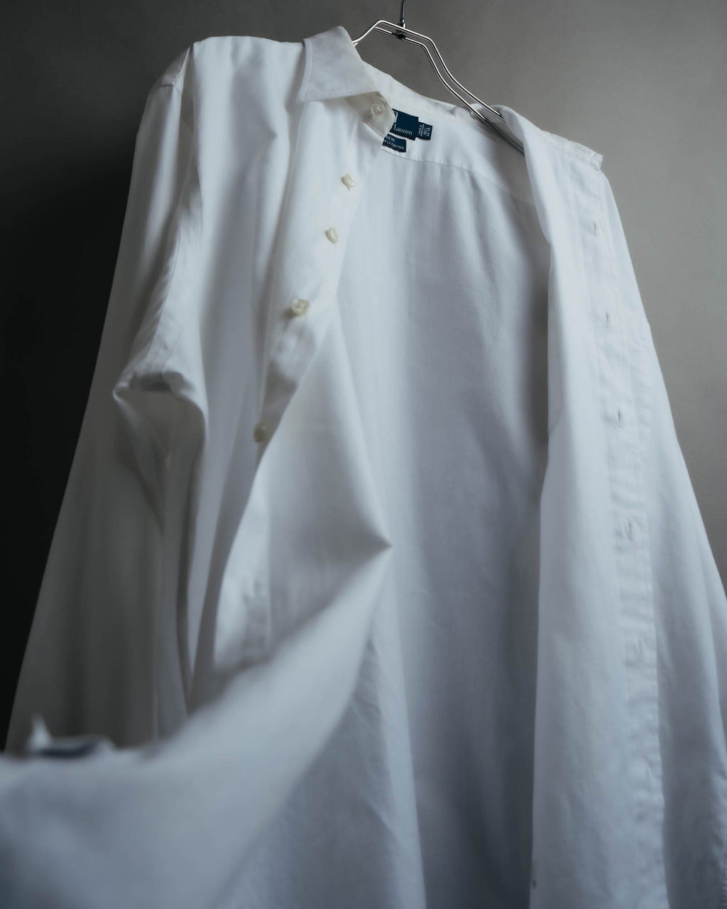 -MOOD MILLÉSIMES-
90’s-00’s andrew two-ply cotton white shirt by “Polo Ralph Lauren”