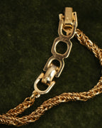 –SPECIAL– “Christian Dior” 80’s-90’s rope knot pearl drop necklace