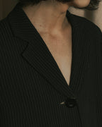 “Christian Dior” 90’s pinstriped four-button long tailored jacket