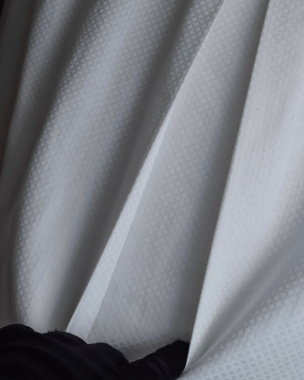 "Christian Dior" Diamond pattern woven metal button shirt