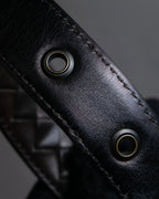 "BOTTEGA VENETA" Intrecciato technique leather belt