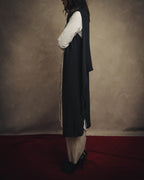 -SPECIAL- “HERMÈS“ 00’s-10’s Sleeveless silk draped shirt dress