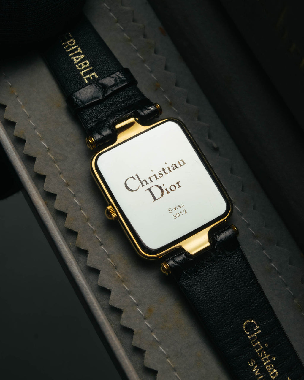 -SPECIAL- "Christian Dior" 90's Classic square quartz watch with Roman dial