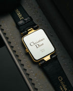 -SPECIAL- "Christian Dior" 90's Classic square quartz watch with Roman dial