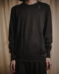 "Maison Margiela" 15AW deconstructed hand-stitched crewneck knit