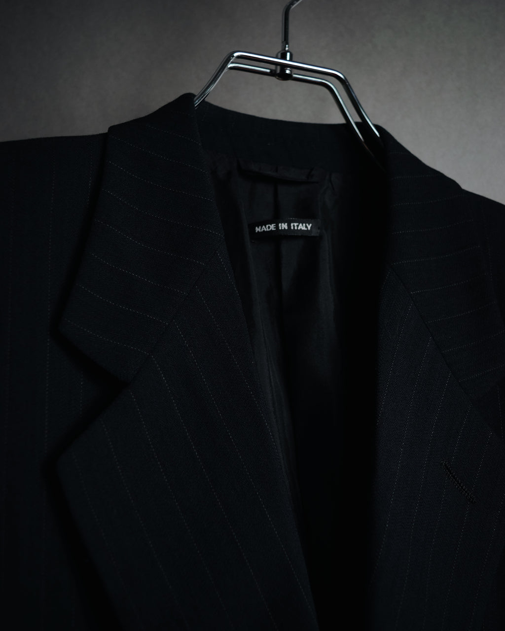 "GIORGIO ARMANI" 90’s pinstripe soft-tailored suit set